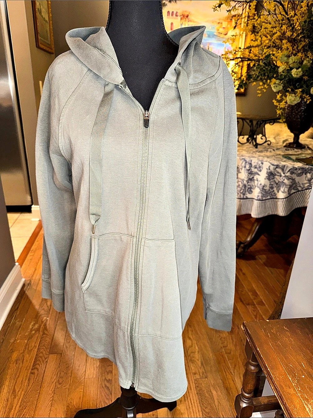 Athletic Works Zip Hoodie in Green Size Large NWOT